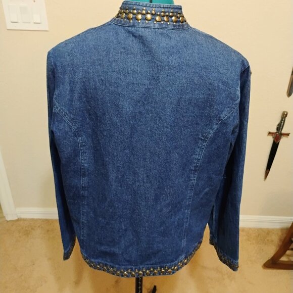 Life Style Woman's Jean Jacket rivets - Picture 3 of 10